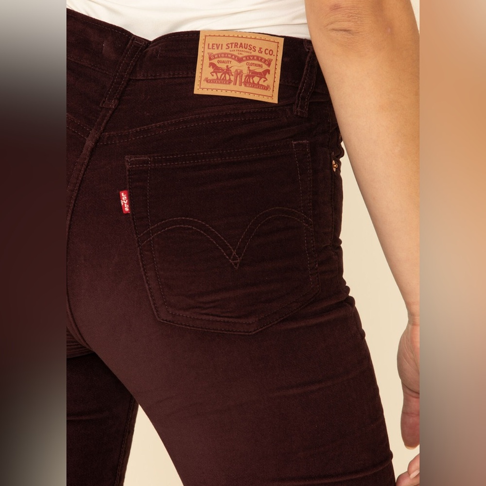 Levis Skinny Wedgie Jeans Malbec Moleskin - Picture 14 of 15